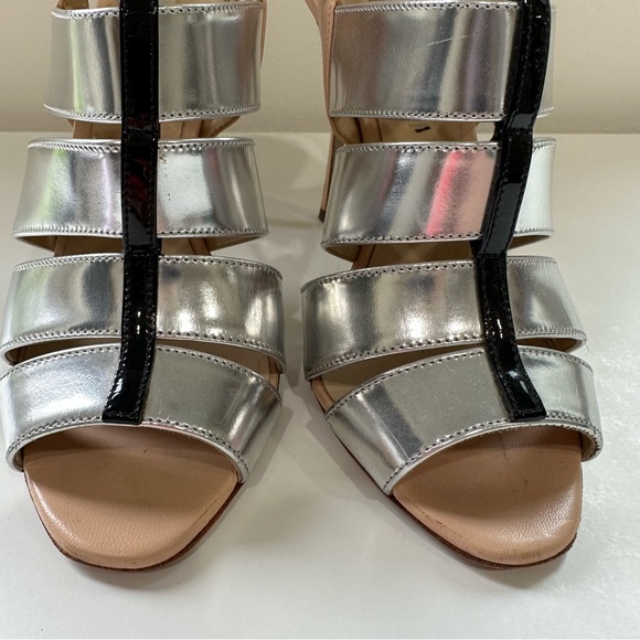 Nicholas Kirkwood Metallic Silver and Nude Heels with Black Details, Size: 37 - Picture 13 of 13